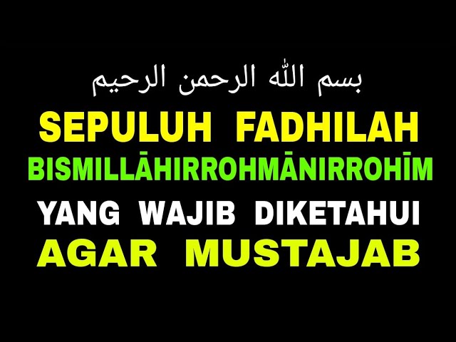 10 Rahasia Agung Bismillāhirrohmānirrohīm Menurut KH. Dawam Mu'allim: Kunci Doa Mustajab & Pembuka Segala Keberkahan